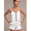 image:imageEkouaer Womens Satin Pajamas Sets Silk Cami Lingerie Pjs SleepwearCherry