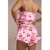 image:imageEkouaer Womens Satin Pajamas Sets Silk Cami Lingerie Pjs SleepwearPink Cherry