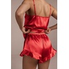 image:imageEkouaer Womens Satin Pajamas Sets Silk Cami Lingerie Pjs SleepwearRed
