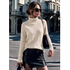 image:imageEkouaer Womens Turtleneck Sweater Long Sleeve 2026 Fall Winter Knitted TopApricot