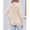 image:imageEkouaer Womens Turtleneck Sweater Long Sleeve 2026 Fall Winter Knitted TopApricot