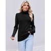 image:imageEkouaer Womens Turtleneck Sweater Long Sleeve 2026 Fall Winter Knitted TopBlack