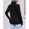 image:imageEkouaer Womens Turtleneck Sweater Long Sleeve 2026 Fall Winter Knitted TopBlack