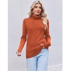 image:imageEkouaer Womens Turtleneck Sweater Long Sleeve 2026 Fall Winter Knitted TopCaramel Color