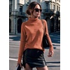image:imageEkouaer Womens Turtleneck Sweater Long Sleeve 2026 Fall Winter Knitted TopCaramel Color