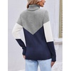 image:imageEkouaer Womens Turtleneck Sweater Long Sleeve 2026 Fall Winter Knitted TopGrey  Navy