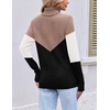 image:imageEkouaer Womens Turtleneck Sweater Long Sleeve 2026 Fall Winter Knitted TopKhaki  Black