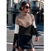 image:imageEkouaer Womens Turtleneck Sweater Long Sleeve 2026 Fall Winter Knitted TopKhaki  Black