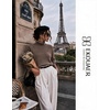 image:imageEkouaer Womens Turtleneck Sweater Long Sleeve 2026 Fall Winter Knitted TopKhaki Tan