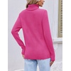 image:imageEkouaer Womens Turtleneck Sweater Long Sleeve 2026 Fall Winter Knitted TopPeach Pink
