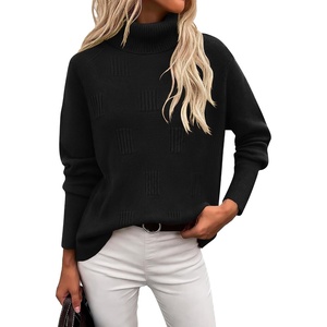 image:imageEkouaer Womens Turtleneck Sweater Long Sleeve 2026 Fall Winter Knitted TopBlack