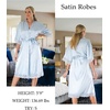 image:imageEkouaer Silk Robes for Women Lace Trim Kimono Bathrobe Bridal RobeLight Blue