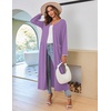 image:imageEkouaer Women Robe Zipper House Coat Full Length Nightgowns with PocketsPurple