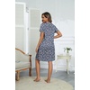 image:imageEkouaer Women Zipper Robes Short Bathrobe Lightweight House CoatFloral Blue