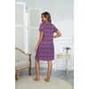 image:imageEkouaer Women Zipper Robes Short Bathrobe Lightweight House CoatFloral Purple