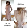 image:imageEkouaer Women Zipper Robes Short Bathrobe Lightweight House CoatMisty Rose