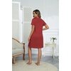 image:imageEkouaer Women Zipper Robes Short Bathrobe Lightweight House CoatWine Red